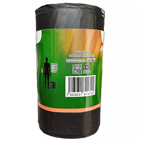 Bolsa chica ANGUIPLAST, rollo con 30 bol sas de calibre 100 Medidas de 43x51 cm