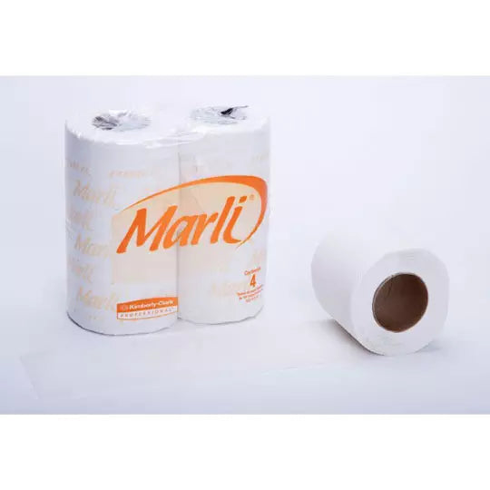 Papel Higiénico blanco Marli, colchon c/ 24 paq. 195 hjs dobles