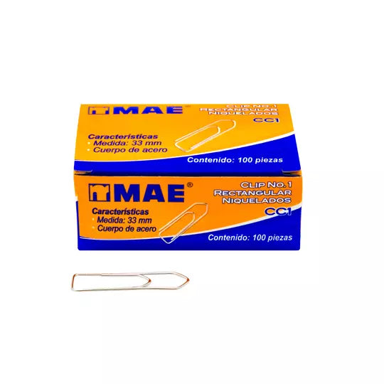 Clip rectangular no. 1 mae .