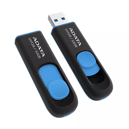 Memoria USB Adata UV128 32 GB 3.2 Color Negro-Azul