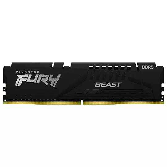 Kingston Fury Beast Black EXPO DDR5, Memoria Gamer Para PC, Capacidad: 16GB, Frecuencia: 6000MT/s, Latencia: CL36, Factor de Forma: DIMM 288-Pin, Color: Negro, SKU: KF560C36BBE2-16