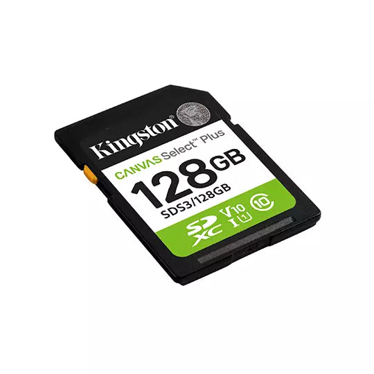SDXC MEMORIA KINGSTON 128GB Canvas Select Plus Gen3 150MB/s C10 UHS-I U1 V10