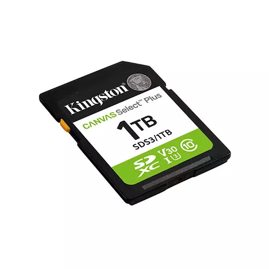 SDXC MEMORIA KINGSTON 1TB Canvas Select Plus Gen3 150MB/s C10 UHS-I U3 V30