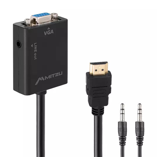 Convertidor MITZU de entrada HDMI a VGA con salida de audio