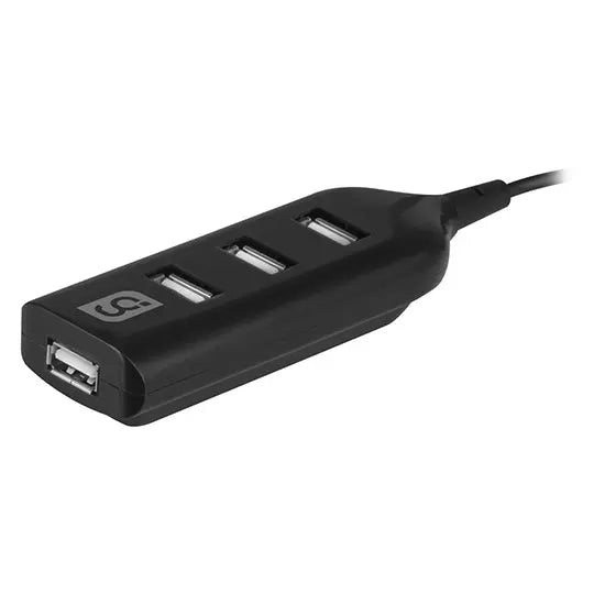 Mini hub GREENLEAF 4 puertos USB color n egro