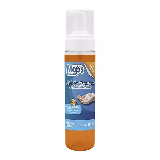 Jabón espuma manos antibacterial SUPERMO PS, aroma durazno, dispensador 250 ml