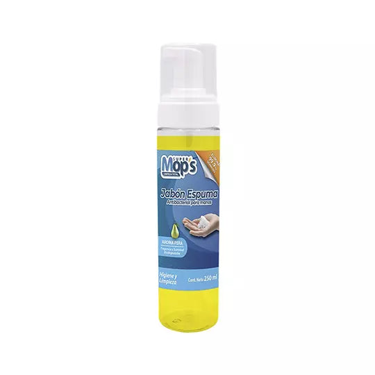 LM-Jabón espuma manos antibacterial SUPE RMOPS, aroma pera, dispensador 250 ml