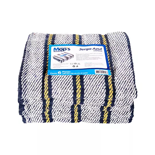 Jerga de algodón Super mops color azul .