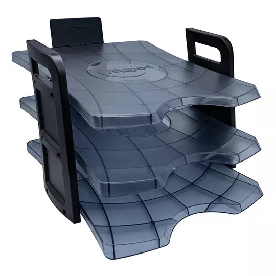 Charola essentials desk gris humo Maped de tres niveles