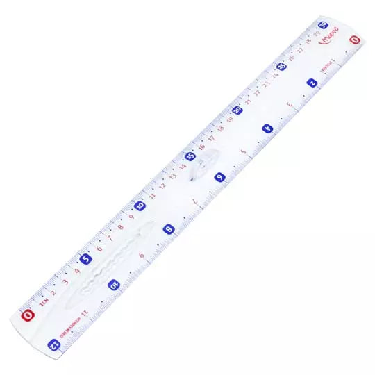 Regla básica 30 cm Maped material plásti co transparente