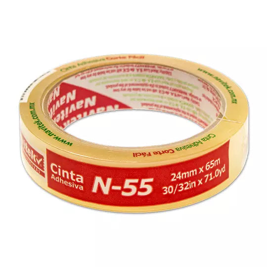Cinta corte fácil N55 Navitek transparen te 24 mm x 65 m uso escolar/oficina