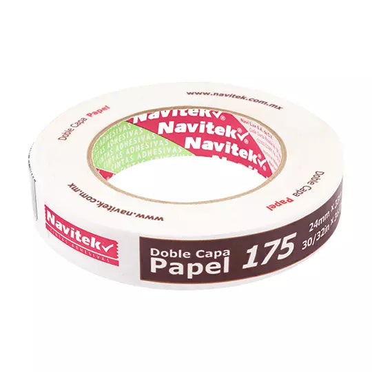 Cinta doble capa papel uso 175 Navitek 2 4 mm x 33 m