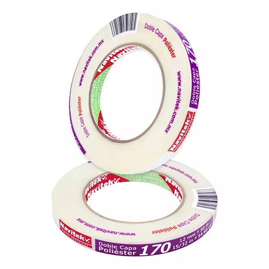 Cinta doble capa poliéster uso 170 Navit ek 12 mm x 50 m