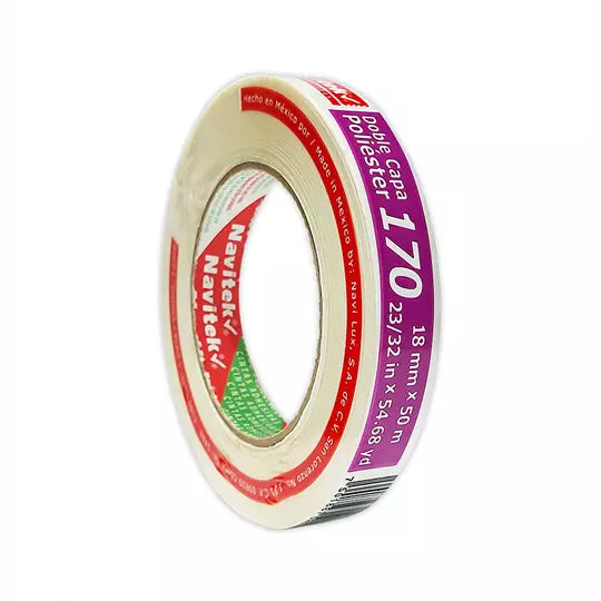 Cinta doble capa poliéster uso 170 Navit ek 18 mm x 50 m