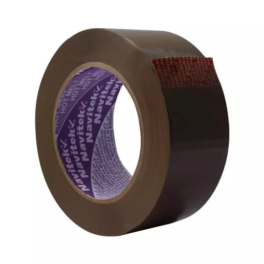 Cinta de empaque uso 500 Navitek canela 48 mm x 150 m empaque con 6 pzas
