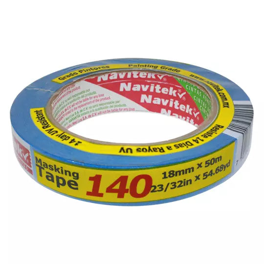 Masking tape azul uso 140 Navitek 14 días 18 mm x 50 m