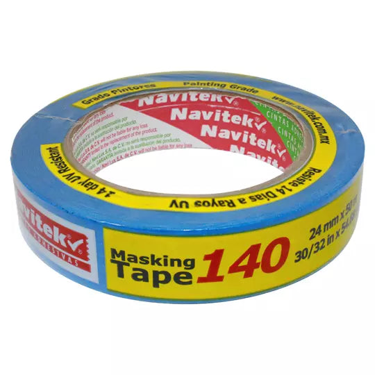 Masking tape azul uso 140 Navitek 14 días 24 mm x 50 m