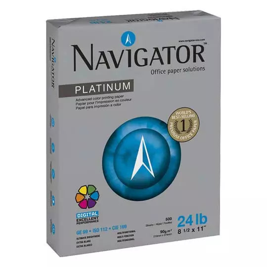 Caja de papel bond Navigator digital tam año carta 90gr