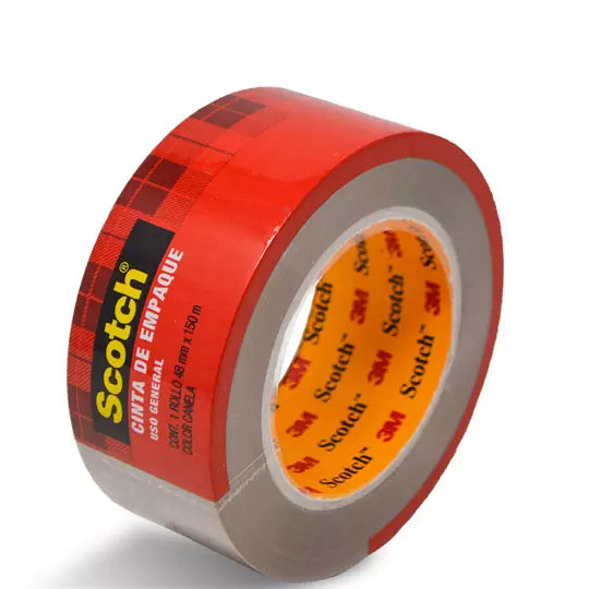 Cinta empaque Mod. 301c canela Scotch 3M 48x100 1 pieza