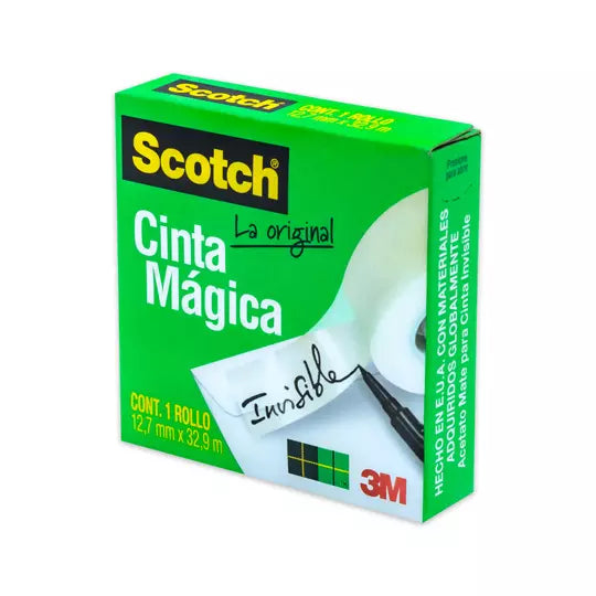 Cinta mágica 3M Scotch 810 Medidas: 12.7 mm x 32.9 m 1 pieza