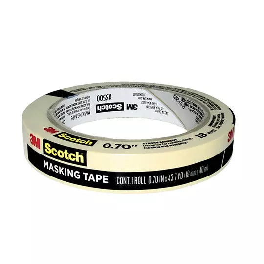 Cinta masking tape 3M Scotch 3500 uso ge neral 18 mm x 40 m 1 pieza