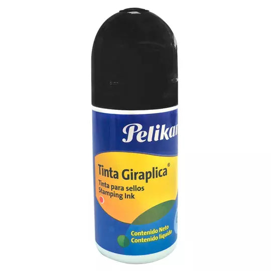 Tinta para sello Pelikan Giraplica color negro roll-on de 60 ml 1 pieza