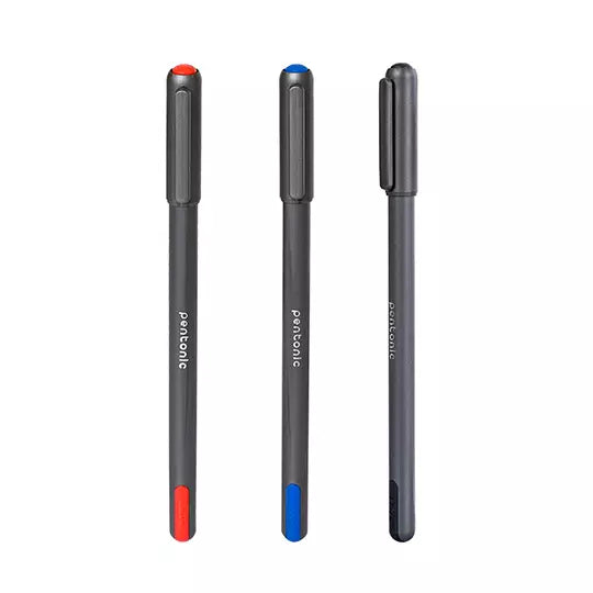 Bolígrafo mediano Pentonic Ball Pen 1.0 mm colores surtidos blíster c/3 pieza