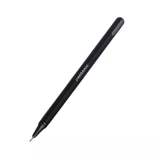 Bolígrafo de gel extra fino Pentonic Gel Pen 0.6 mm color negro caja c/12 pzs