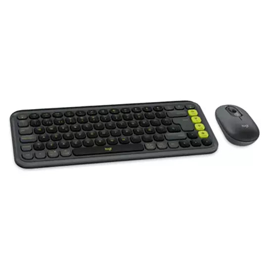 Kit de Teclado y Mouse Logitech POP Icon Inalámbrico Bluetooth Gris Español