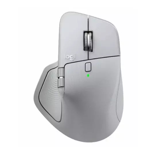 Mouse Logitech MX Master 4 - Frecuencia Bluetooth/Radio - USB Tipo C, USB Tipo A - Darkfield - 8 Botón(es) - Blanco - Inalámbrico - 10m - 2.40GHz - Recargable - 8000 dpi - Botón para pulgar, Rueda de desplazamiento