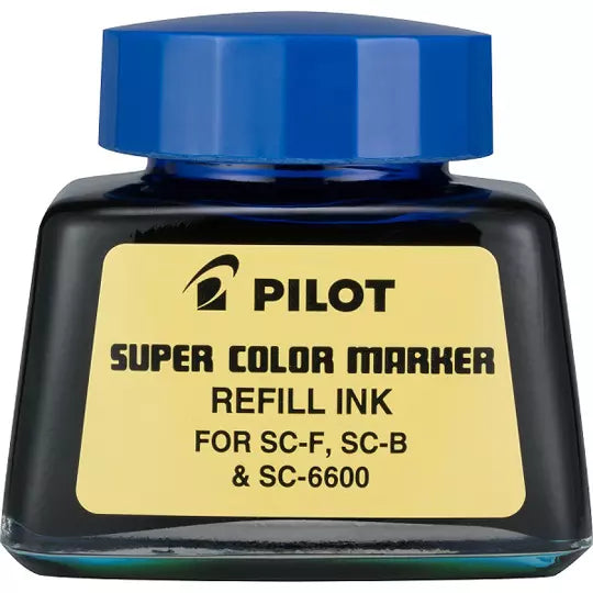 Tinta de repuesto SC-RF Pilot para marca dor, color azul, botella de 30 ml