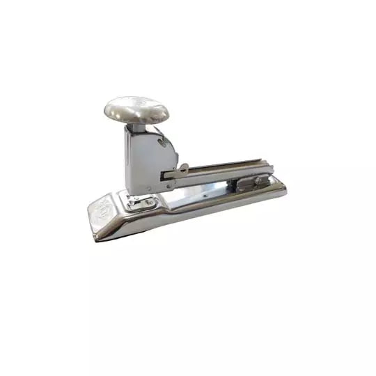 Engrapadora cromada de golpe Pilot Mod.4 00 tira completa c/2 cajas de grapas