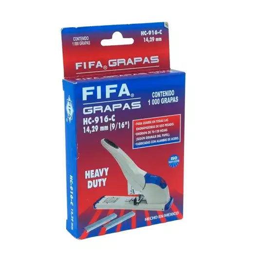 Grapas de uso pesado 9/16 FIFA Heavy Dut y HC-916-C caja con 1,000 grapas