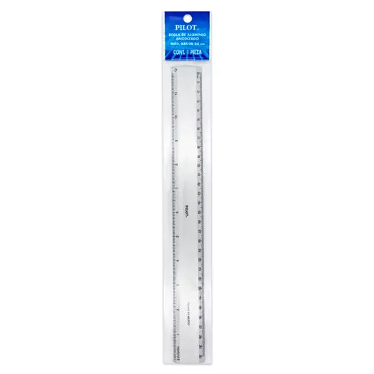 Regla metálica de aluminio Pilot de 30 c m
