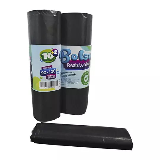 Bolsa grande con jareta, rollo con 12 bo lsas medidas de 90x120 cm