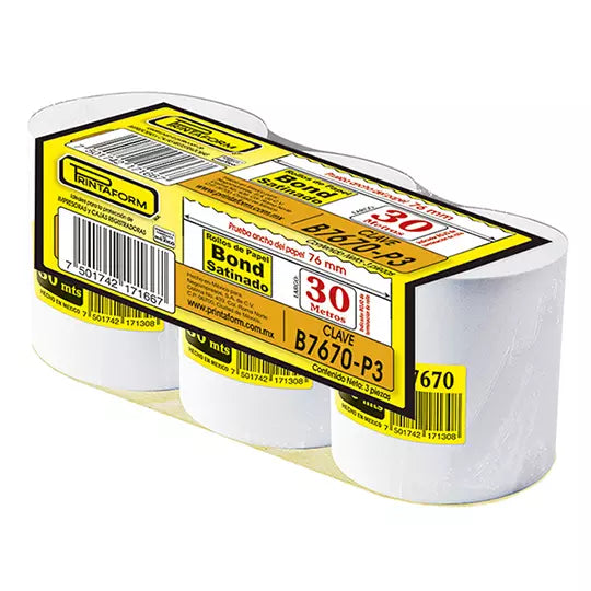 Rollo de Papel PCM B7670