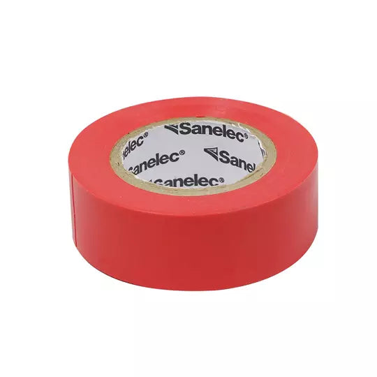 Cinta de aislar santul 18 m rojo.