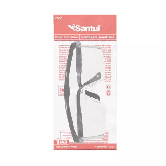 Lentes de seguridad santul ajustables ansparentes