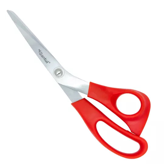 Tijeras santul de 20 CM (8 pulgadas) col or rojo.
