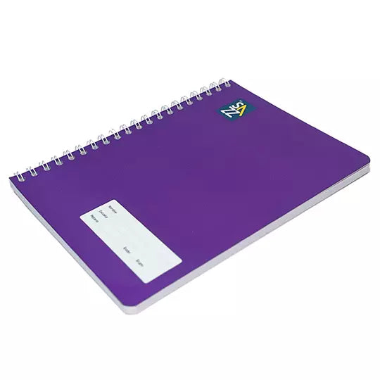 Cuaderno profesional SAZZ Unicolor doble arillo raya con 100 hojas