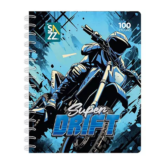 Cuaderno profesional SAZZ Universo doble arillo raya con 100 hojas