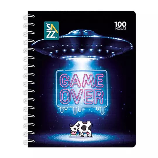Cuaderno profesional SAZZ Universo doble arillo cuadro grande C7 con 100 hojas