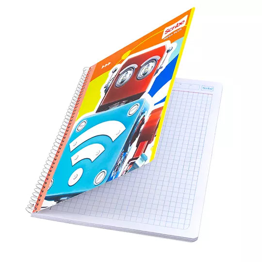 Cuaderno profesional SCRIBE Mega plus cu adro grande (7 mm) con 100 hojas