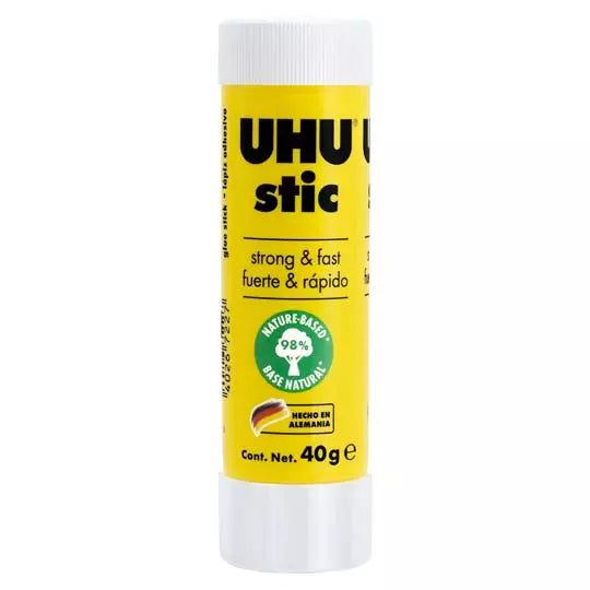 Lápiz adhesivo UHU Stic de 40 gr blíster con 1 pieza
