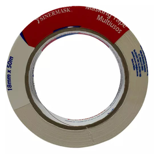 másking tape tipo 106 TUK "Sinermask" 18 mm x 50m, color blanco, 1 pza