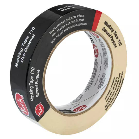 másking tape tipo 110 TUK 24mm x 50m, co lor crema, 1 pza