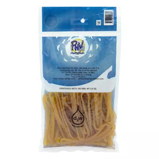Ligas de hule natural no.33 .