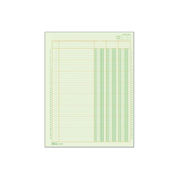 BLOCK ESTRELLA TABULAR 3 COLUMNAS C/CONCEPTO 50HJS