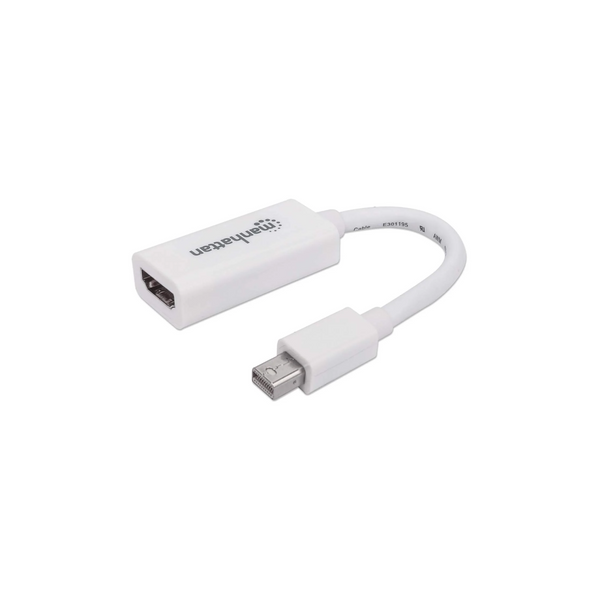 Adaptador Manhattan Pasivo Mini DisplayPort a HDMI-H Color Blanco