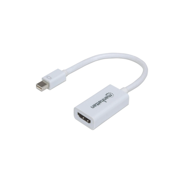 Adaptador Manhattan Mini DisplayPort a HDMI Color Blanco